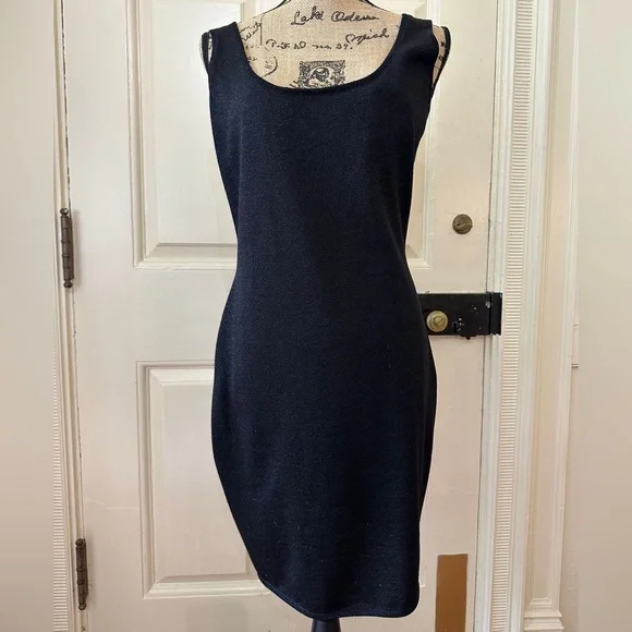 blue dress for baby girl Escada Girls Embroidered Badge Dress in Navy main image 1